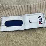 Fila Sweatshirt - Large Beige Cotton