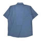 Dickies Short Sleeve Shirt - XL Blue Polyester Blend