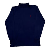 Polo By Ralph Lauren Rollneck - Large Navy Cotton