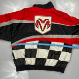 Dodge Motorsport Racing Champions Apparel Graphic Bomber Jacket - XL Black Nylon