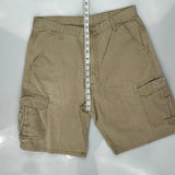 Wrangler Cargo Shorts - 36W 9L Khaki Cotton