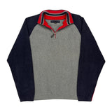 Tommy Hilfiger 1/4 Zip - Large Gray Cotton