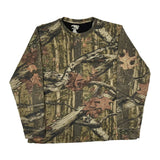 Mossy Oak Camo Long Sleeve T-Shirt - XL Camo Cotton