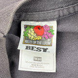 Age 13-15 Fruit Of The Loom Single Stitch T-Shirt - Large Grey Cotton Blend