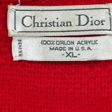 Christian Dior Jumper - XL Red Acrylic