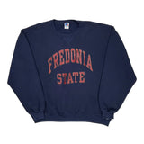 Made In USA Russell Athletic College Sweatshirt - 2XL Navy Cotton