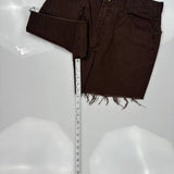 Lee Denim Shorts - 30W US 6 Brown Denim