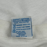 Blank Cal Cru Single Stitch T-Shirt - Large White Polyester