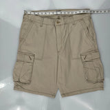 Lee Cargo Shorts - 34W 10L Beige Cotton