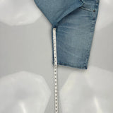 Wrangler Denim Shorts - 30W 10L Light Wash Denim