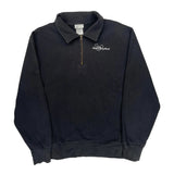 Walt Disney World Disney Collared 1/4 Zip - Large Black Cotton