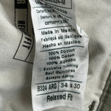 Relaxed Fit Carhartt Carpenter Trousers - 32W 30L Green Cotton