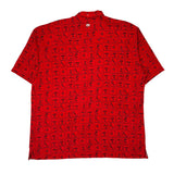 Ecko Unltd Graphic Hawaiian Shirt - XL Red Polyester