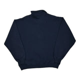 90S Made In USA Russell Athletic Blank 1/4 Zip - 2XL Navy Cotton Blend