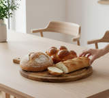 Anygleam Natural Wood Round Wood Cutting Board Food Kitchen Tableware