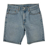 Levis Denim Shorts - 31W 10L Light Wash Cotton