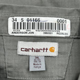 Carhartt Short Sleeve Shirt - 3XL Grey Cotton