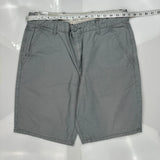 Levis Chino Shorts - 32W 10L Gray Cotton