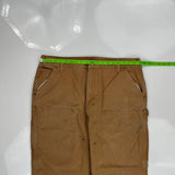 Carhartt Double Knee Carpenter Pants - 38W 31L Brown Cotton
