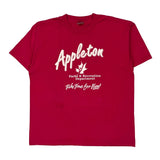 Parks & Recreation Department Fruit Of The Loom Single Stitch T-Shirt - XL Red Cotton Blend
