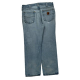 Carhartt Double Knee Jeans - 34W 29L Light Wash Cotton