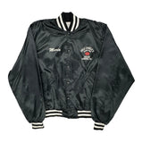 Made In USA Uncle Charlie'S The Boobie Trap Richard A. Leslie Varsity Jacket - 2XL Black Polyester