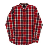 Oakley Checked Flannel Shirt - Medium Blue Cotton