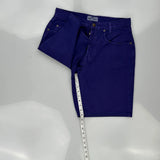 Made In USa Guess Denim Shorts - 32W UK 12 Purple Cotton