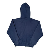 Russell Athletic Hoodie - Large Navy Cotton