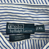Polo By Ralph Lauren Striped Shirt - XL Blue Cotton