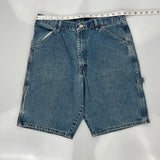 Wrangler Carpenter Shorts - 32W 10L Blue Cotton