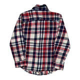 Age 8-10 Tommy Hilfiger Checked Flannel Shirt - Small Blue Cotton