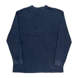 Dickies Long Sleeve T-Shirt - Large Blue Cotton