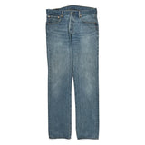 501 Levis Jeans - 33W 34L Light Wash Cotton