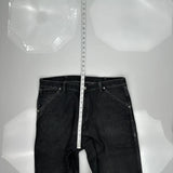 Wrangler Carpenter Pants - 38W 34L Black Cotton