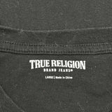 True Religion Graphic T-Shirt - Large Black Cotton