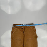 Carhartt Double Knee Carpenter Pants - 32W 30L Brown Cotton