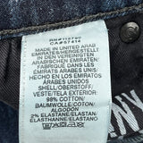 Manchester United True Religion Denim Shorts - 34W 11L Dark Wash Cotton