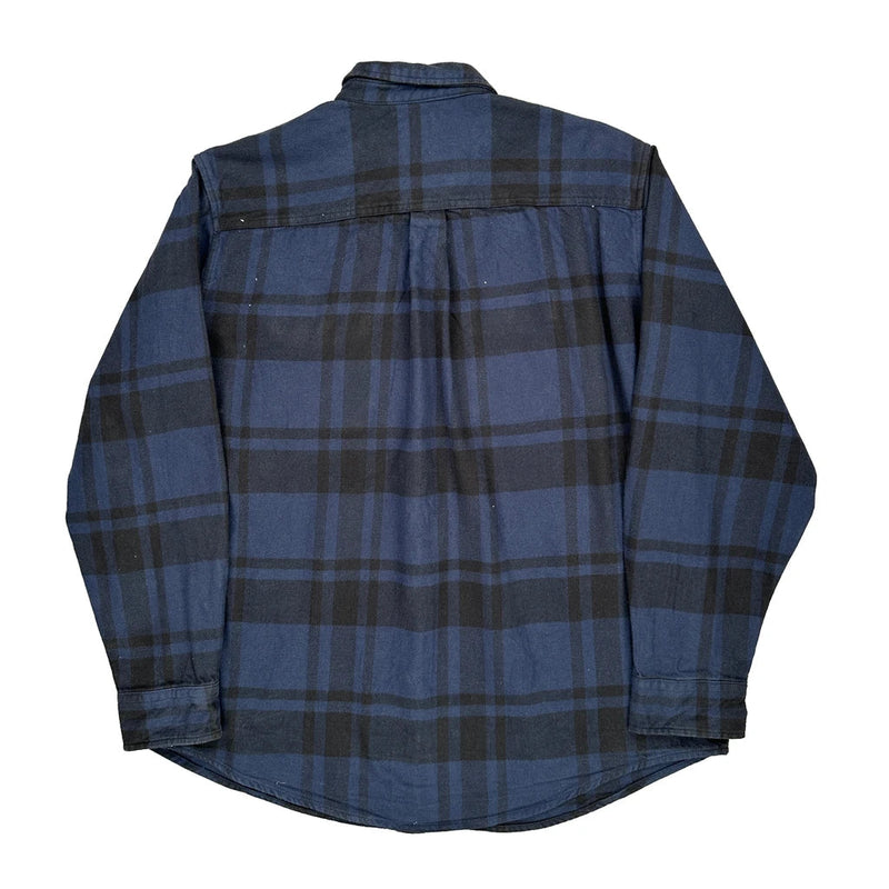 Dickies Checked Flannel Shirt - XL Black Cotton
