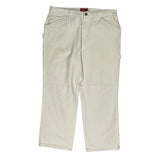 Dickies Carpenter Trousers - 32W 27L White Cotton