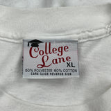 Love USA Collage Lane Graphic T-Shirt - XL White Cotton Blend