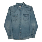 Levis Denim Shirt - Large Light Wash Cotton
