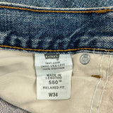 Levis Denim Shorts - 34W 10L Blue Cotton