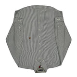 Tommy Hilfiger Striped Shirt - Large Gray Cotton