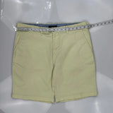 Tommy Hilfiger Chino Shorts - 38W 8L Yellow Cotton