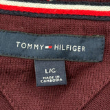 Tommy Hilfiger Jumper - Large Burgundy Cotton