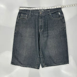 Lions Crest Denim Shorts - 36W 12L Grey Cotton Blend