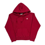 Reverse Weave Champion Hoodie - Medium Red Cotton