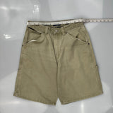 Sonoma Cargo Carpenter Shorts - 28W 10L Khaki Cotton