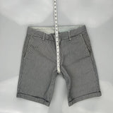 Carhartt Pinstripe Chino Shorts - 32W 11L Grey Cotton